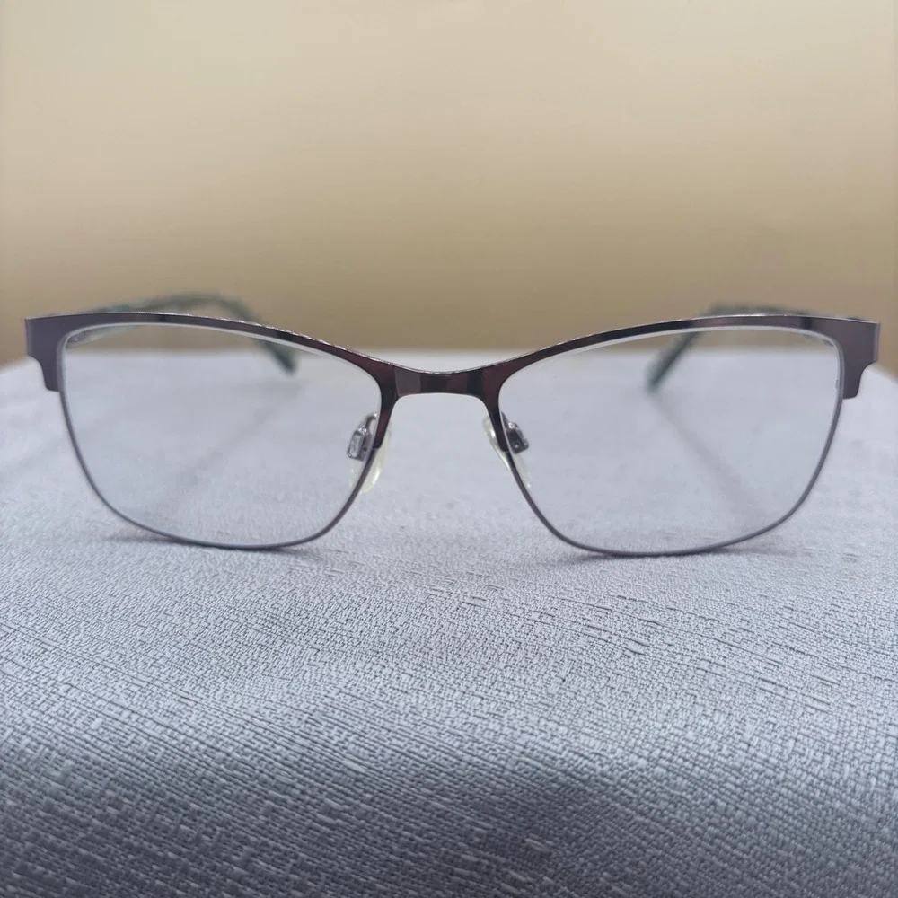 Rose Gold Metal Cat Eye Eyeglass Frames WC 2019-15 54-17-135 EUC